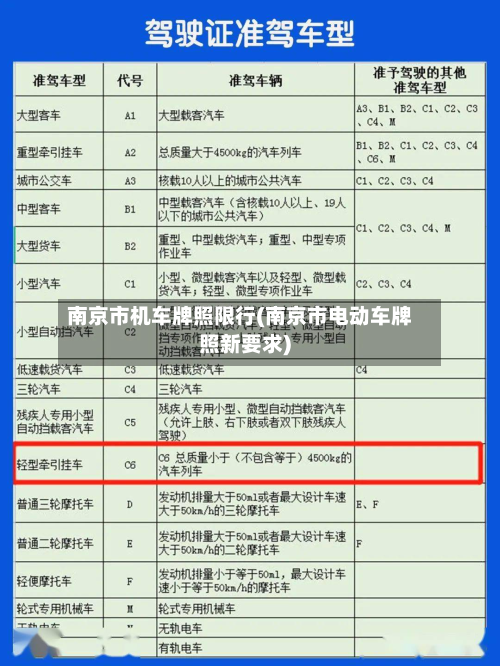 南京市机车牌照限行(南京市电动车牌照新要求)