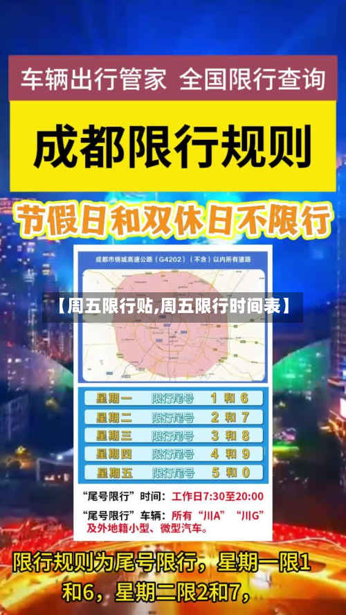 【周五限行贴,周五限行时间表】-第2张图片