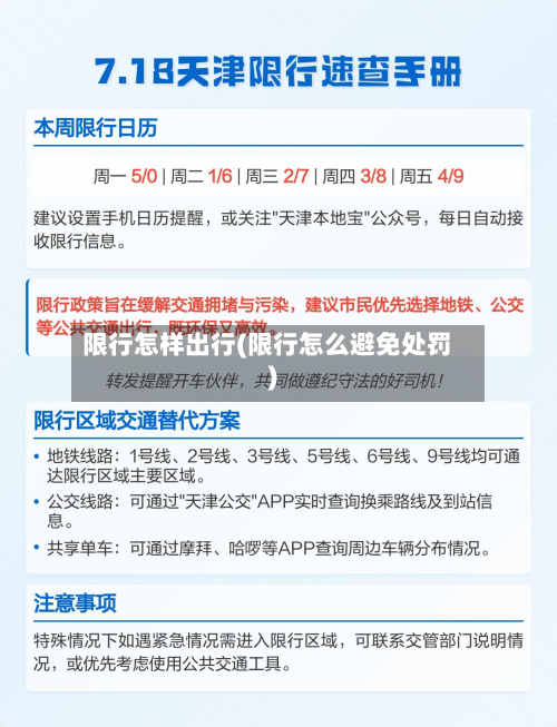 限行怎样出行(限行怎么避免处罚)-第3张图片