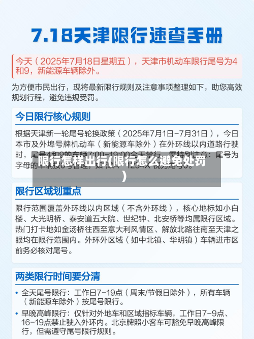 限行怎样出行(限行怎么避免处罚)-第2张图片