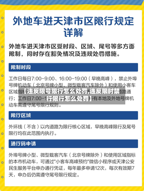 【违反限号限行怎么处罚,违反限时禁行限行怎么处罚】-第2张图片