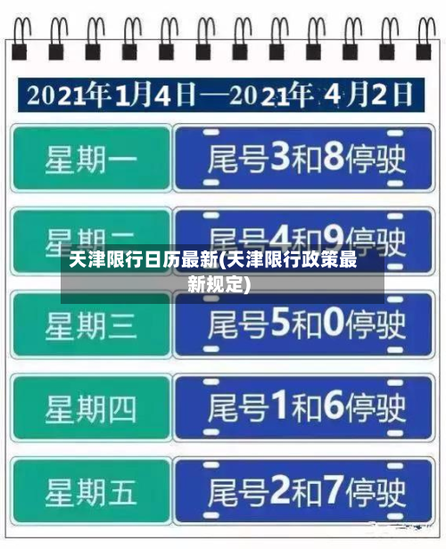 天津限行日历最新(天津限行政策最新规定)-第3张图片