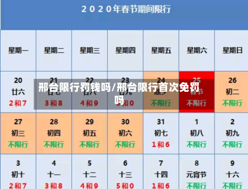 邢台限行罚钱吗/邢台限行首次免罚吗-第2张图片