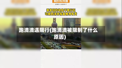 跑滴滴遇限行(跑滴滴被限制了什么原因)-第2张图片