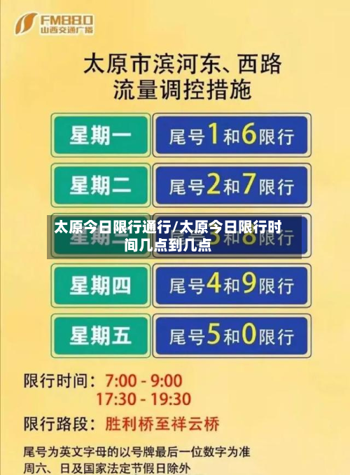 太原今日限行通行/太原今日限行时间几点到几点-第2张图片