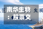 南华生物:股票交易异常波动的公告