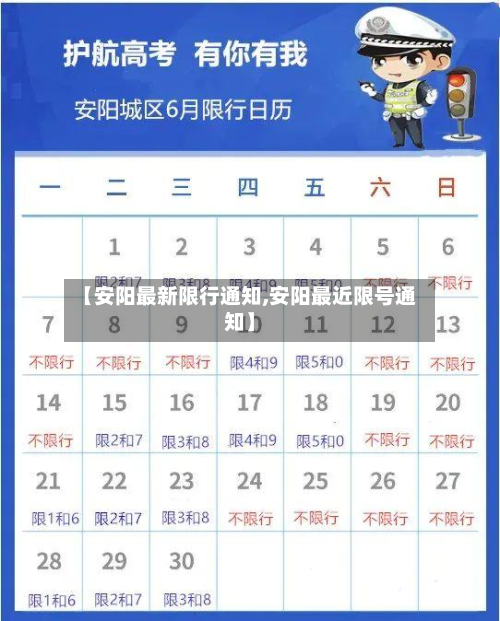 【安阳最新限行通知,安阳最近限号通知】