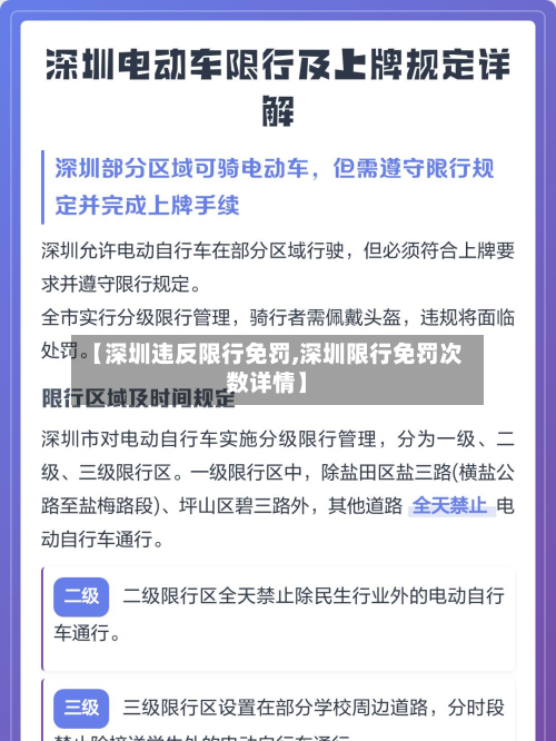 【深圳违反限行免罚,深圳限行免罚次数详情】-第2张图片