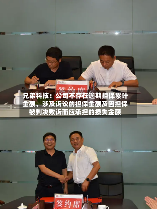 兄弟科技：公司不存在逾期担保累计金额	、涉及诉讼的担保金额及因担保被判决败诉而应承担的损失金额-第2张图片