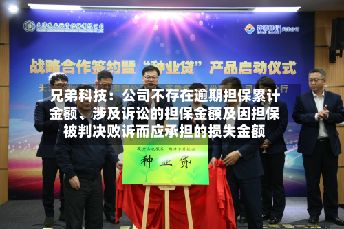 兄弟科技：公司不存在逾期担保累计金额、涉及诉讼的担保金额及因担保被判决败诉而应承担的损失金额-第1张图片