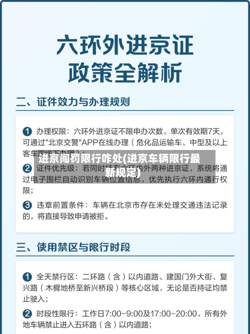 进京闯罚限行咋处(进京车辆限行最新规定)-第2张图片