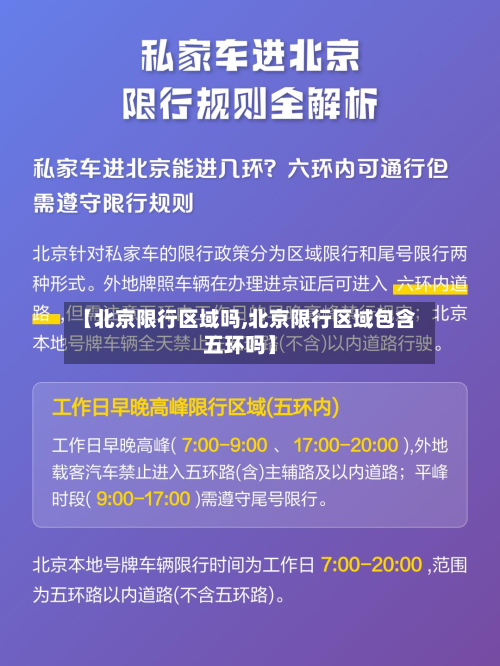 【北京限行区域吗,北京限行区域包含五环吗】-第3张图片