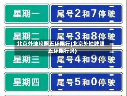 北京外地牌照五环限行(北京外地牌照五环限行吗)-第2张图片