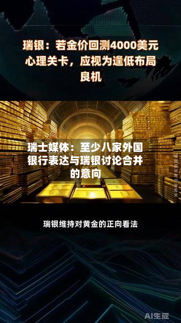 瑞士媒体：至少八家外国银行表达与瑞银讨论合并的意向