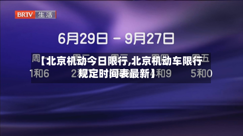 【北京机动今日限行,北京机动车限行规定时间表最新】