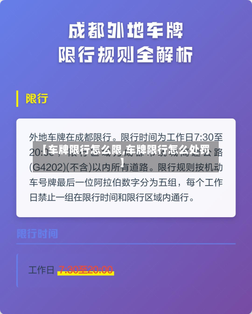 【车牌限行怎么限,车牌限行怎么处罚】-第3张图片