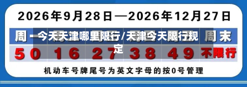 今天天津哪里限行/天津今天限行规定-第3张图片