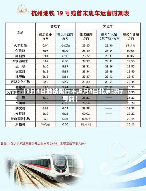 【3月4日地铁限行不,8月4日北京限行号码】