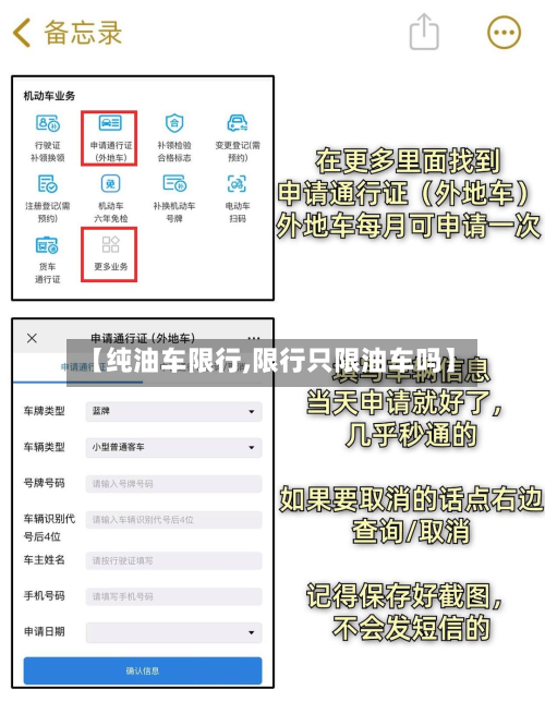 【纯油车限行,限行只限油车吗】
