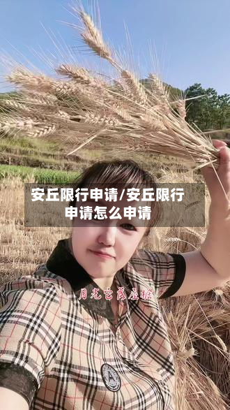 安丘限行申请/安丘限行申请怎么申请