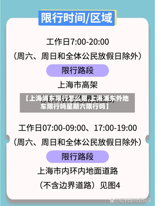 【上海浦东限行怎么限,上海浦东外地车限行吗星期六限行吗】-第2张图片