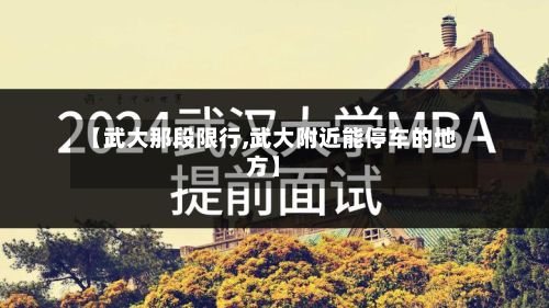 【武大那段限行,武大附近能停车的地方】