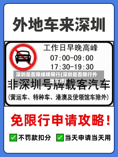 深圳是否限绿牌限行(深圳是否限行外地车牌)
