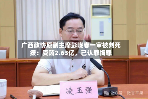 广西政协原副主席彭晓春一审被判死缓：受贿2.63亿	，已认罪悔罪-第3张图片