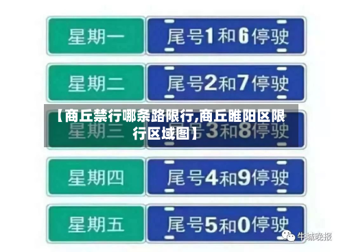 【商丘禁行哪条路限行,商丘睢阳区限行区域图】