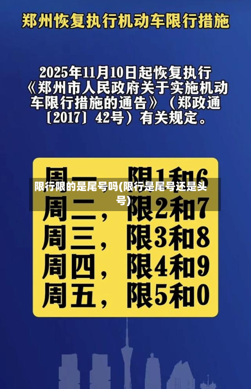 限行限的是尾号吗(限行是尾号还是头号)-第2张图片