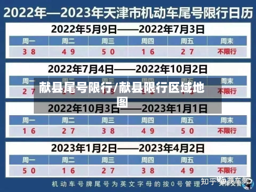 献县尾号限行/献县限行区域地图-第2张图片