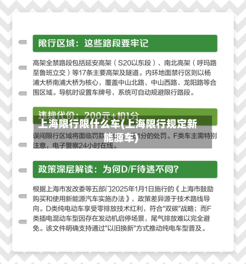 上海限行限什么车(上海限行规定新能源车)