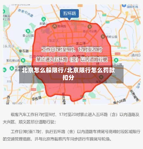 北京怎么躲限行/北京限行怎么罚款扣分