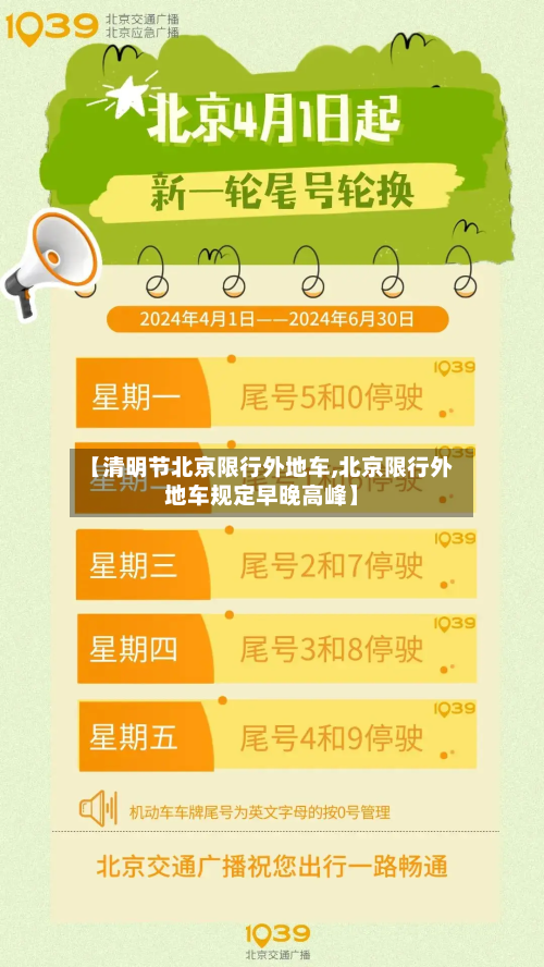 【清明节北京限行外地车,北京限行外地车规定早晚高峰】