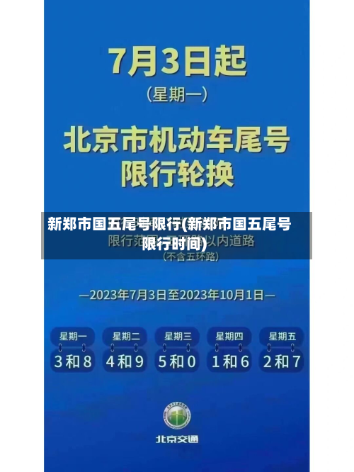 新郑市国五尾号限行(新郑市国五尾号限行时间)-第2张图片
