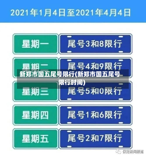 新郑市国五尾号限行(新郑市国五尾号限行时间)
