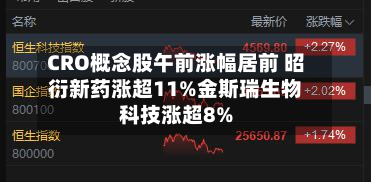 CRO概念股午前涨幅居前 昭衍新药涨超11%金斯瑞生物科技涨超8%-第1张图片