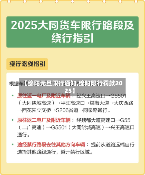【绵阳元旦限行通知,绵阳限行罚款2025】-第2张图片