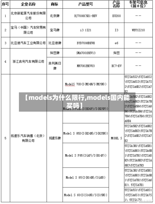 【models为什么限行,models国内能买吗】-第3张图片