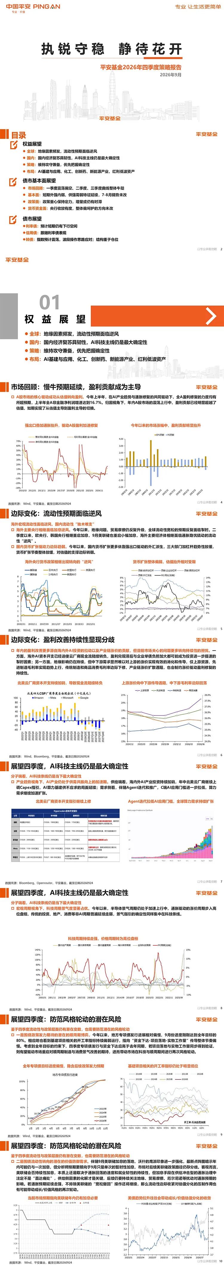 🧧执锐守稳 静待花开｜平安基金2026年第四季度投资策略报告